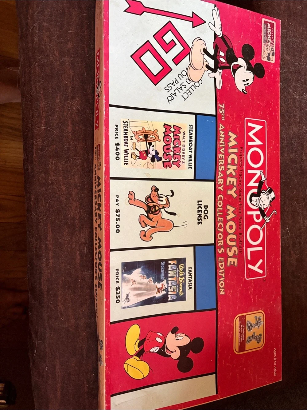 Monopoly Mickey Mouse 75th Anniversary Collector's Edition - Red